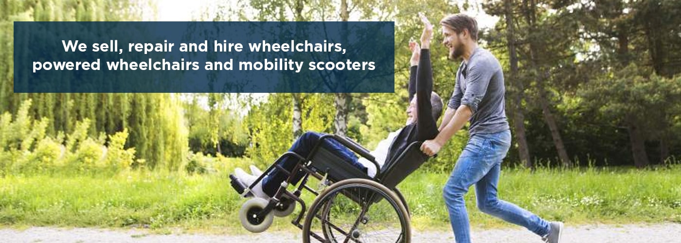 We sell, repair and hire wheelchairs, powered wheelchairs and mobility scooters